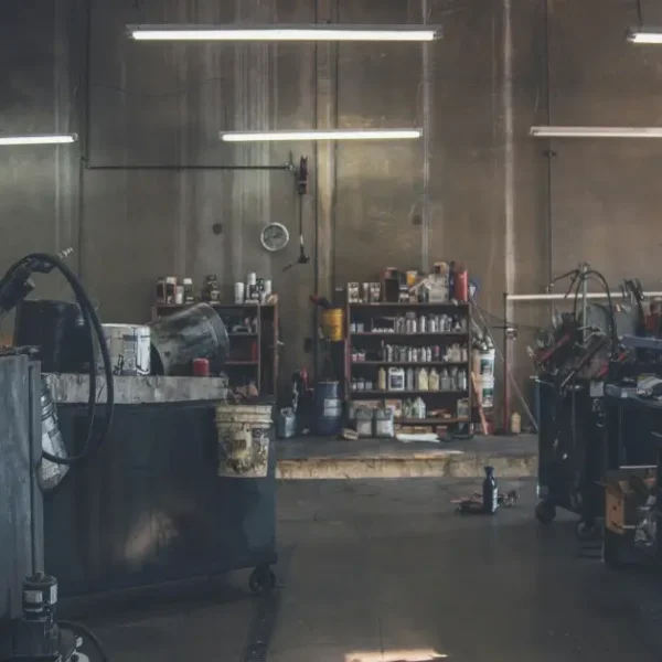 A photograph of a Car Workshop