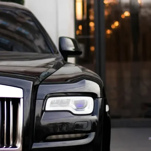 Fresh Waxed Black Rolls Royce