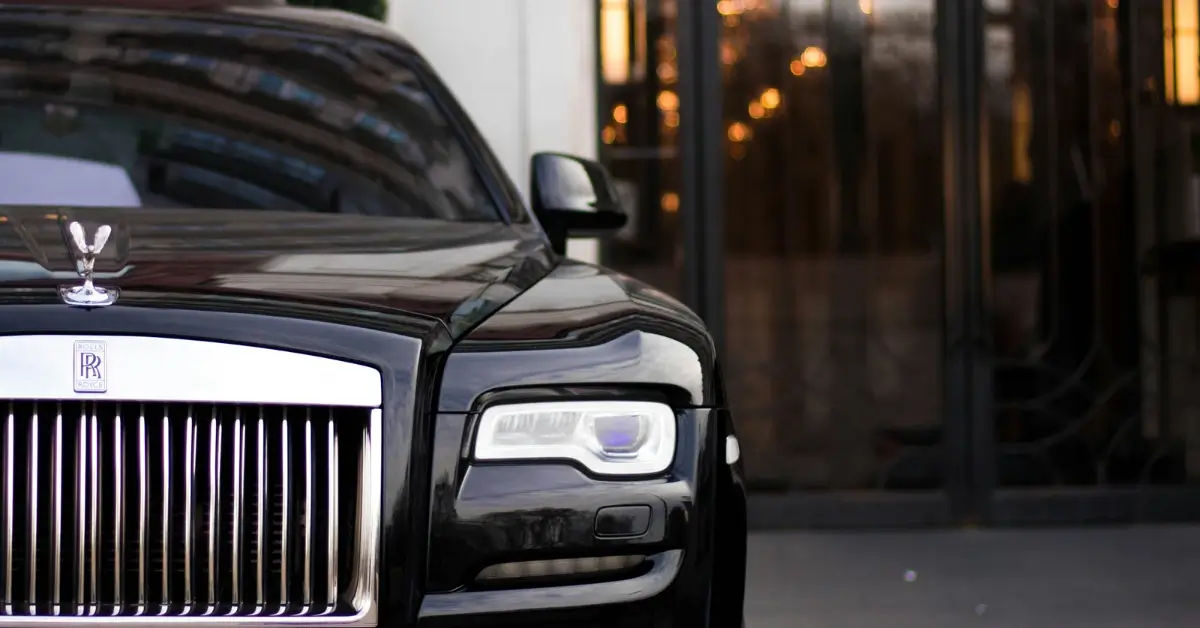 Fresh Waxed Black Rolls Royce