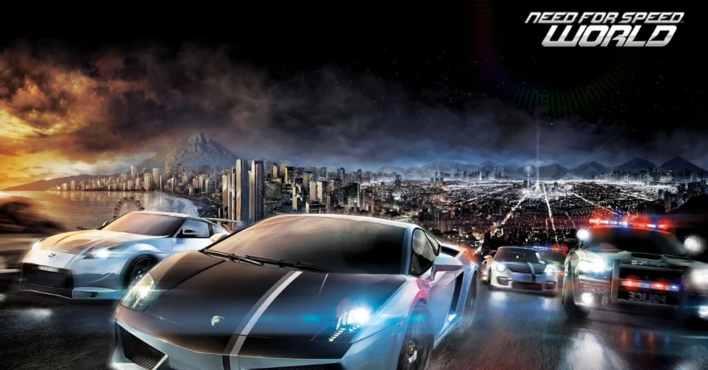 A collection of cars from Need for Speed World