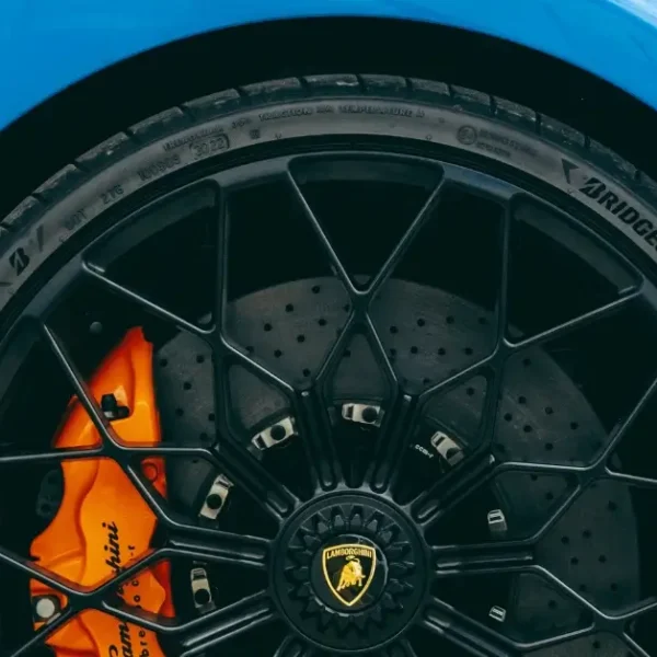 A Summer Tire on a Lamborghini RIm