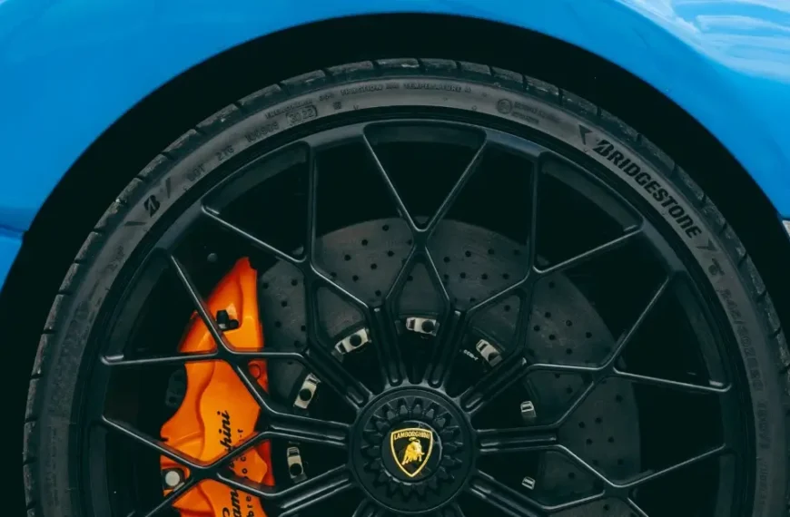 A Summer Tire on a Lamborghini RIm