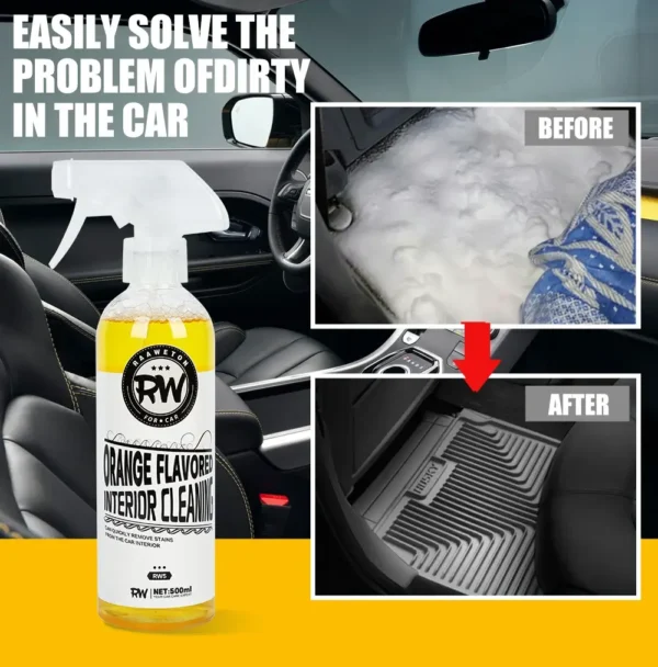 Car Seat Upholstery Cleaner with before and after pictures