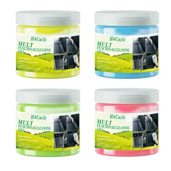All four Colours of the Car Gel Cleaner
