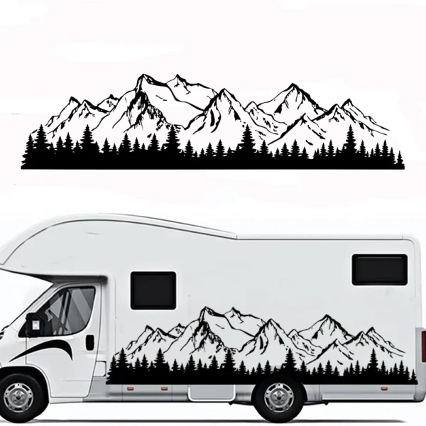 Large Car Decal on a Camper