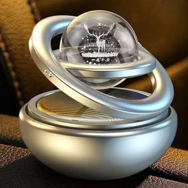 Rotating Car Scent Diffuser in silver